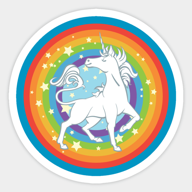 The Sparkliest, Most Fabulous Unicorn of them All Sticker by cartoonowl